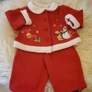 Baby Disney Pooh & Friends Holiday Sweatsuit Set